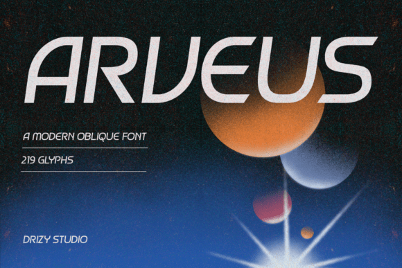 Arveus: A Bold, Modern Display Typeface for Digital Branding