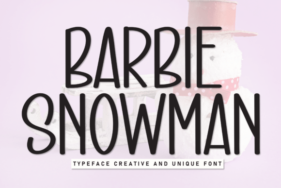 Barbie Snowman: A Playful Handwritten Display Font Review