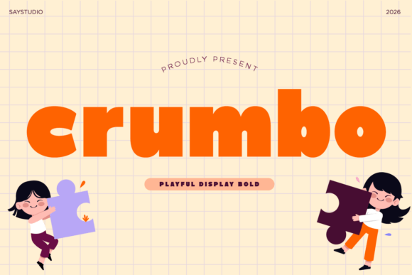 Crumbo: A Playful Display Font That Pops on Every Screen