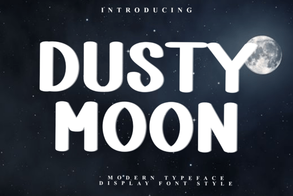 Dusty Moon: A Festive Display Font for Handmade Magic