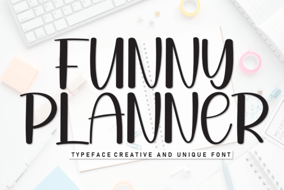 Funny Planner: A Playful Display Font for Digital Branding