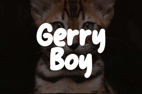 Gerry Boy: A Modern Display Font for Handmade Creators