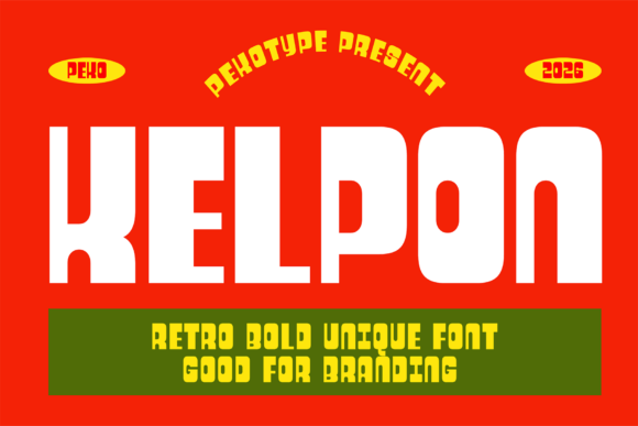 Kelpon: A Bold Display Font That Commands Attention Online