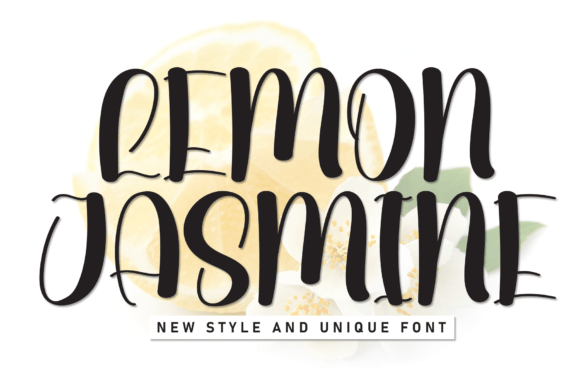 Lemon Jasmine: A Display Font That Makes Your Campaign Smile
