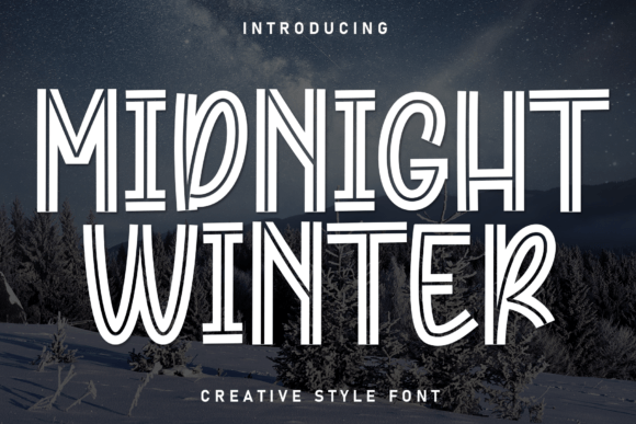Midnigt Winter Font: A Craft-First Display Typeface for Handmade Sellers