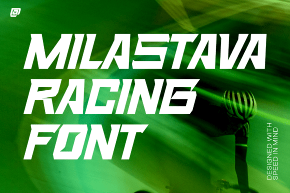 Milastava: A Racing-Inspired Display Font for Bold Digital Headlines