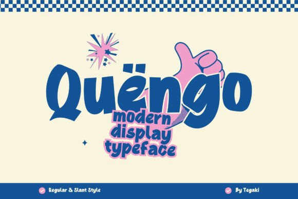 Quengo: A Bold Display Typeface That Grabs Scrolling Eyes