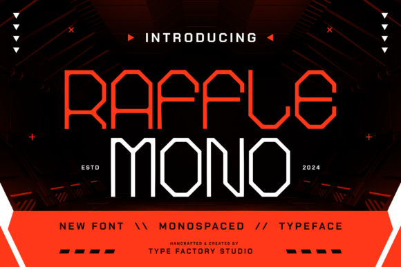 Raffle Mono: A Sharp, Geometric Display Font for Modern Branding