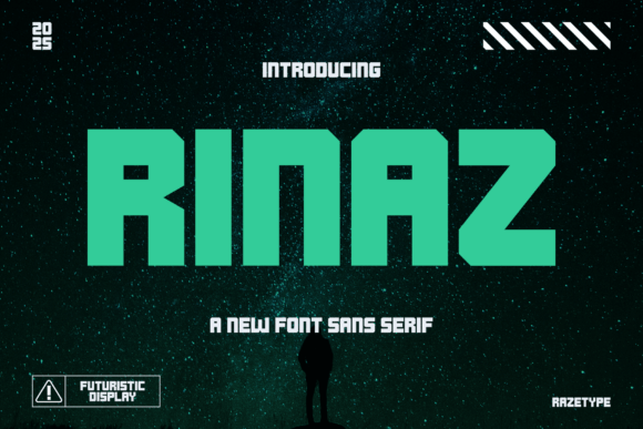Rinaz: A Bold Display Font for Modern Brand Identity