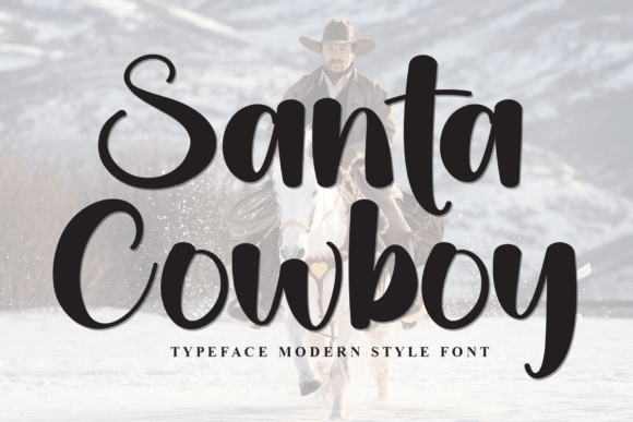 Santa Cowboy: A Bold Display Font for Editorial Impact
