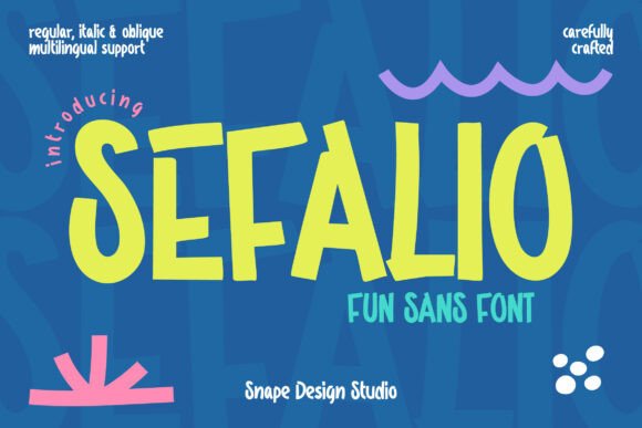 Sefalio: A Playful Display Font That Makes Your Brand Feel Alive