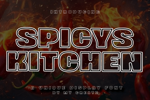 Spicys Kitchen: A Warm, Playful Display Font for Editorial Charm
