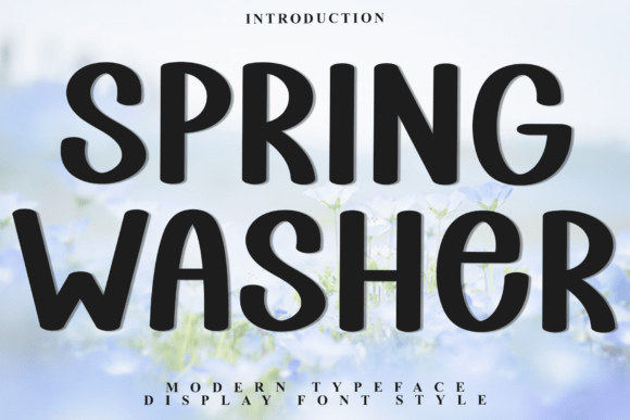 Spring Washer: A Bold, Playful Display Font