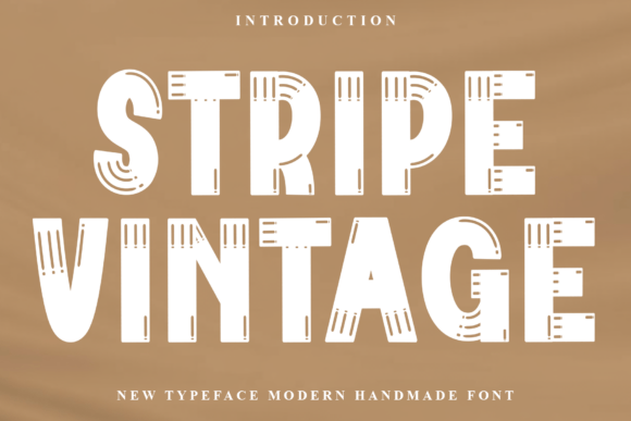 Stripe Vintage Font: Friendly, Consistent Branding for Small Businesses