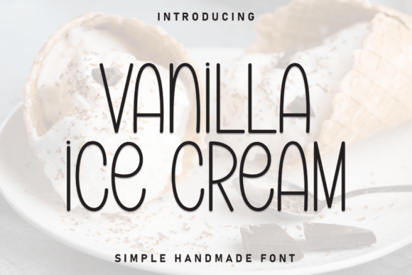 Vanilla Ice Cream: A Warm, Animated Display Font for Makers