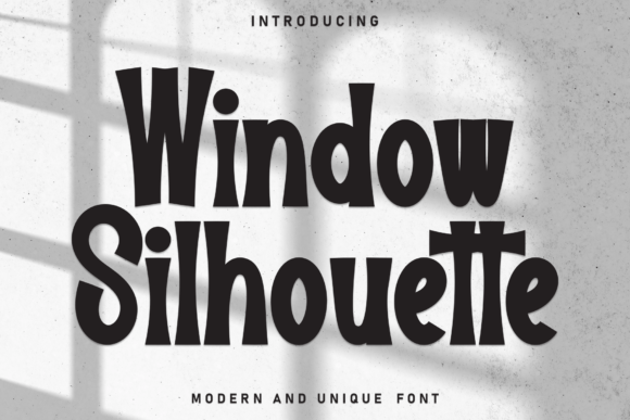 Window Silhouette: A Friendly Handwritten Display Font for Editorial Charm